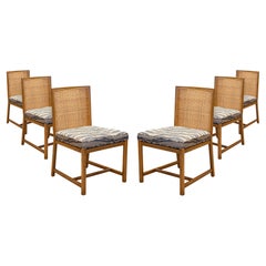 Set of 6 Michael Taylor for Baker Furniture New World Collection Dining Chairs