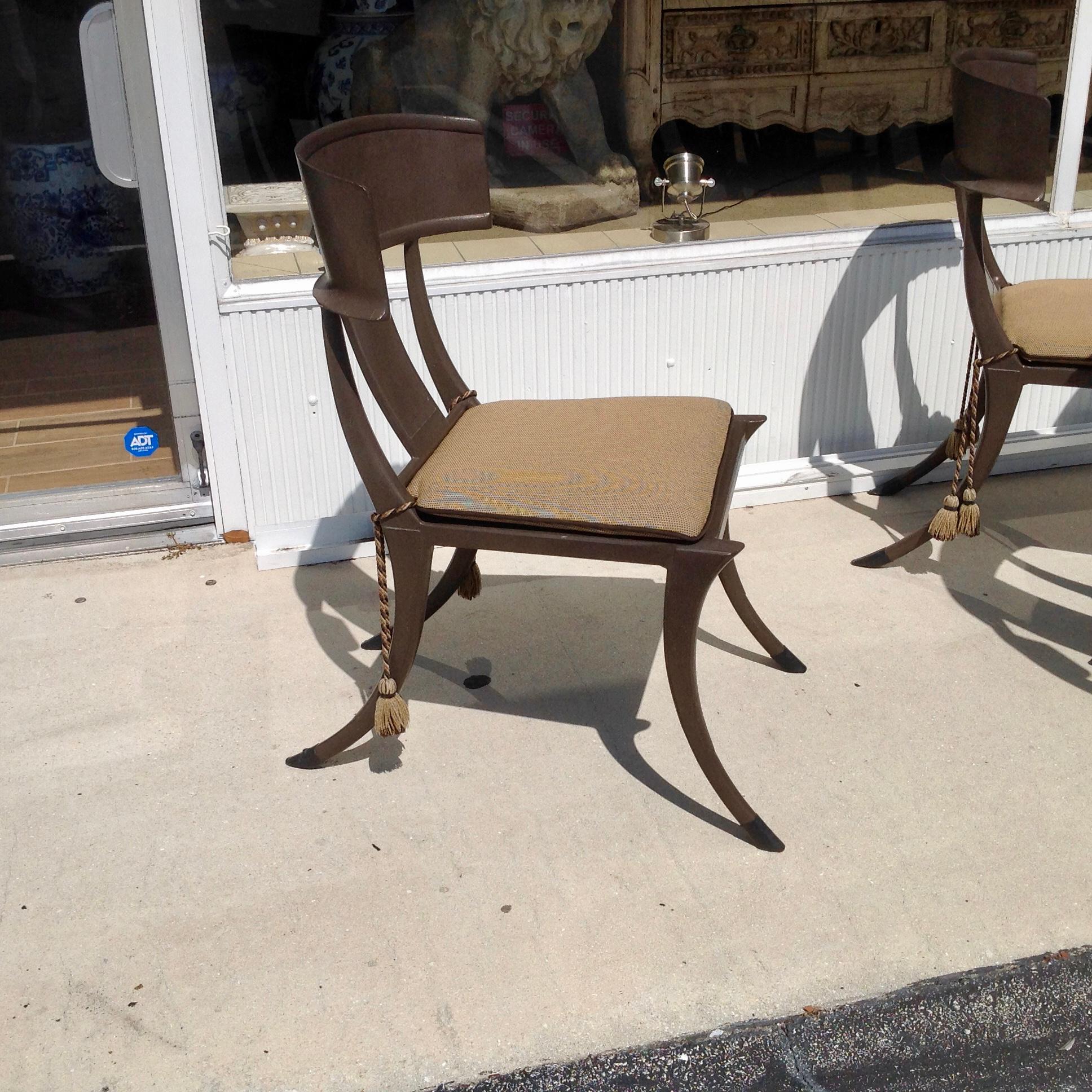 Set of 6 Michael Taylor Klismos Chairs at 1stDibs michael taylor chairs