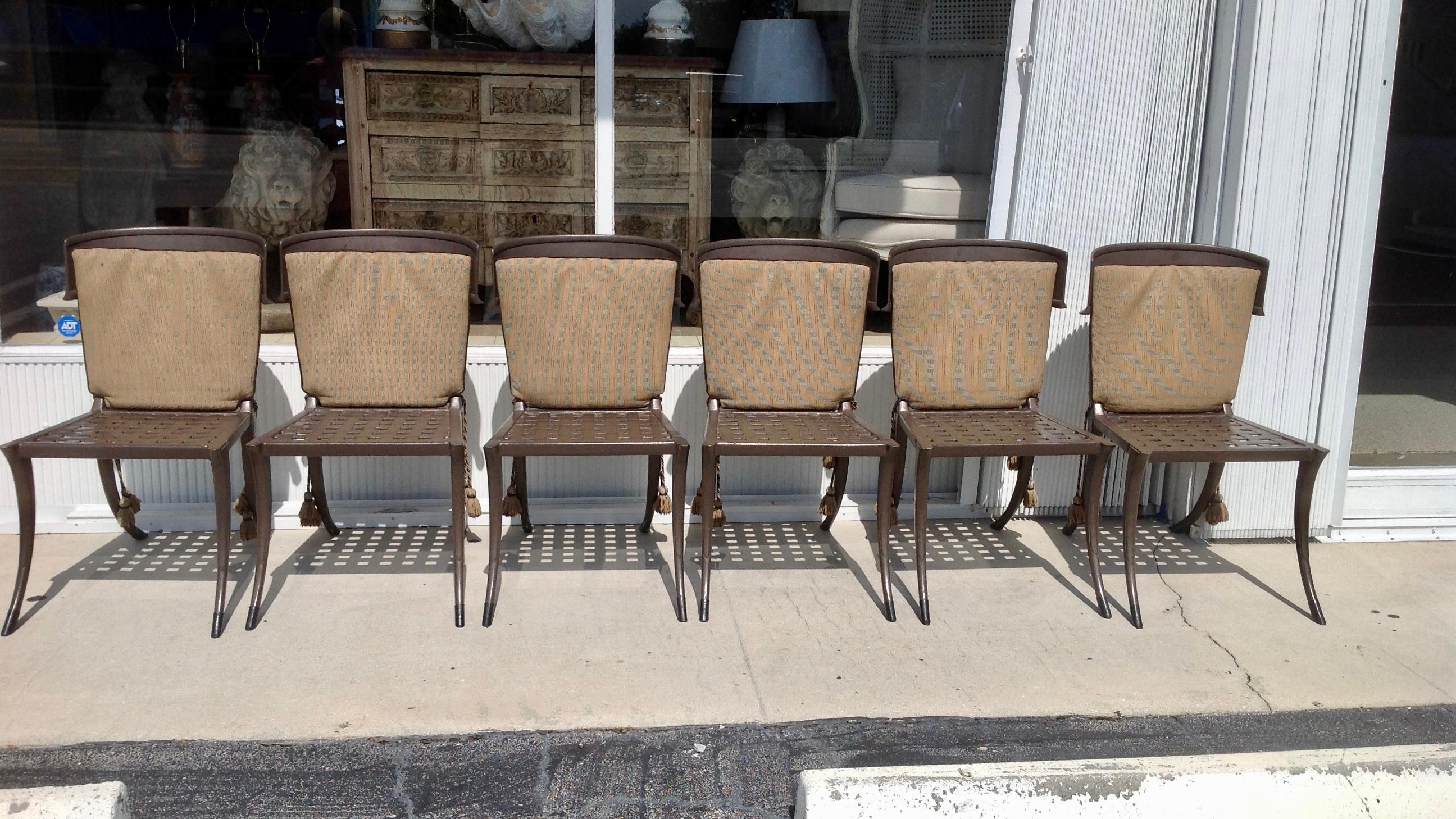 Set of 6 Michael Taylor Klismos Chairs at 1stDibs michael taylor chairs