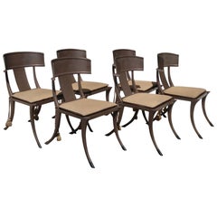 Set of 6 Michael Taylor Klismos Chairs