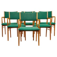 Set of 6 mid 20th century Scandinavian armchairs