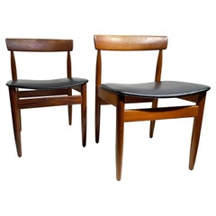 Retro Set of 6 Mid-20th Century Scandinavian Dining Chairs 
