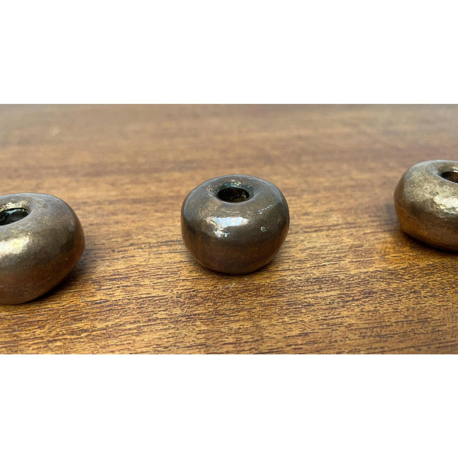 Mid-Century Brutalist Bronze Candle Holder, 1960s, Set of 6, Set of 6, in Very Good conditions. Designed 1960 to 1969.

Additional information:
Materials: Metal
Color: Gold
Styles: Mid-Century Modern
Item Type: Vintage, Antique or