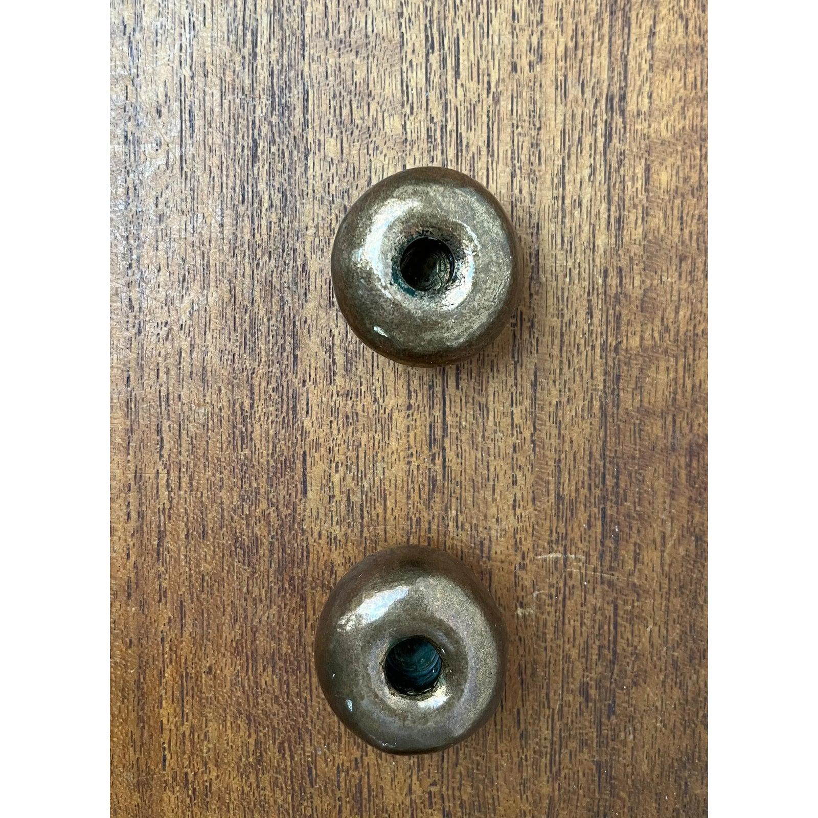 Set of 6 Mid-Century Brutalist Bronze Candle Holder, 1960s For Sale 3