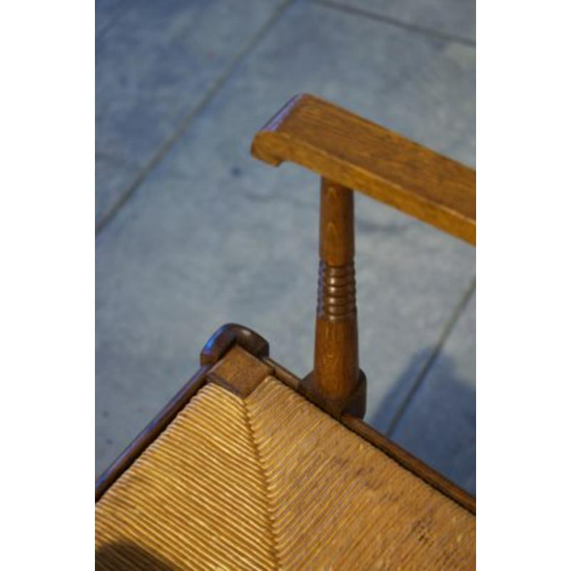 Mid-Century moderno Set di 6 sedie e poltrone brutaliste di metà secolo, anni '50 in vendita