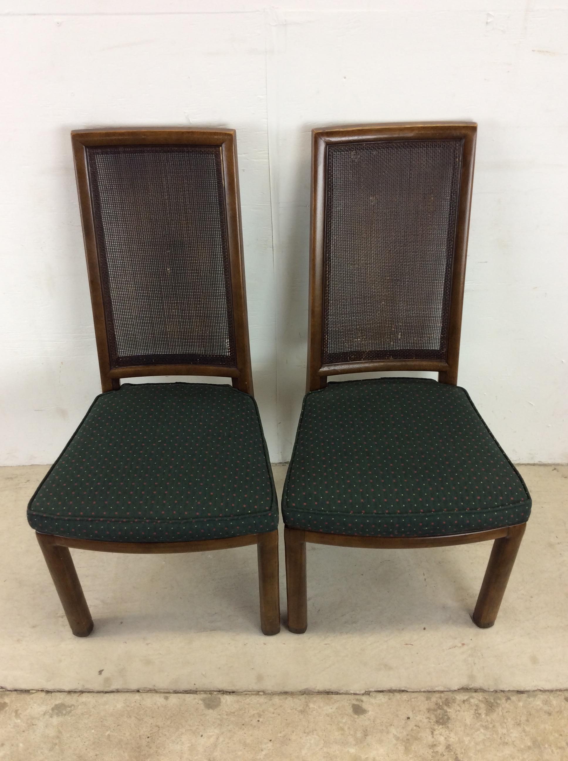 Set of 6 Midcentury Cane-Back Dining Chairs by Henredon  For Sale 2