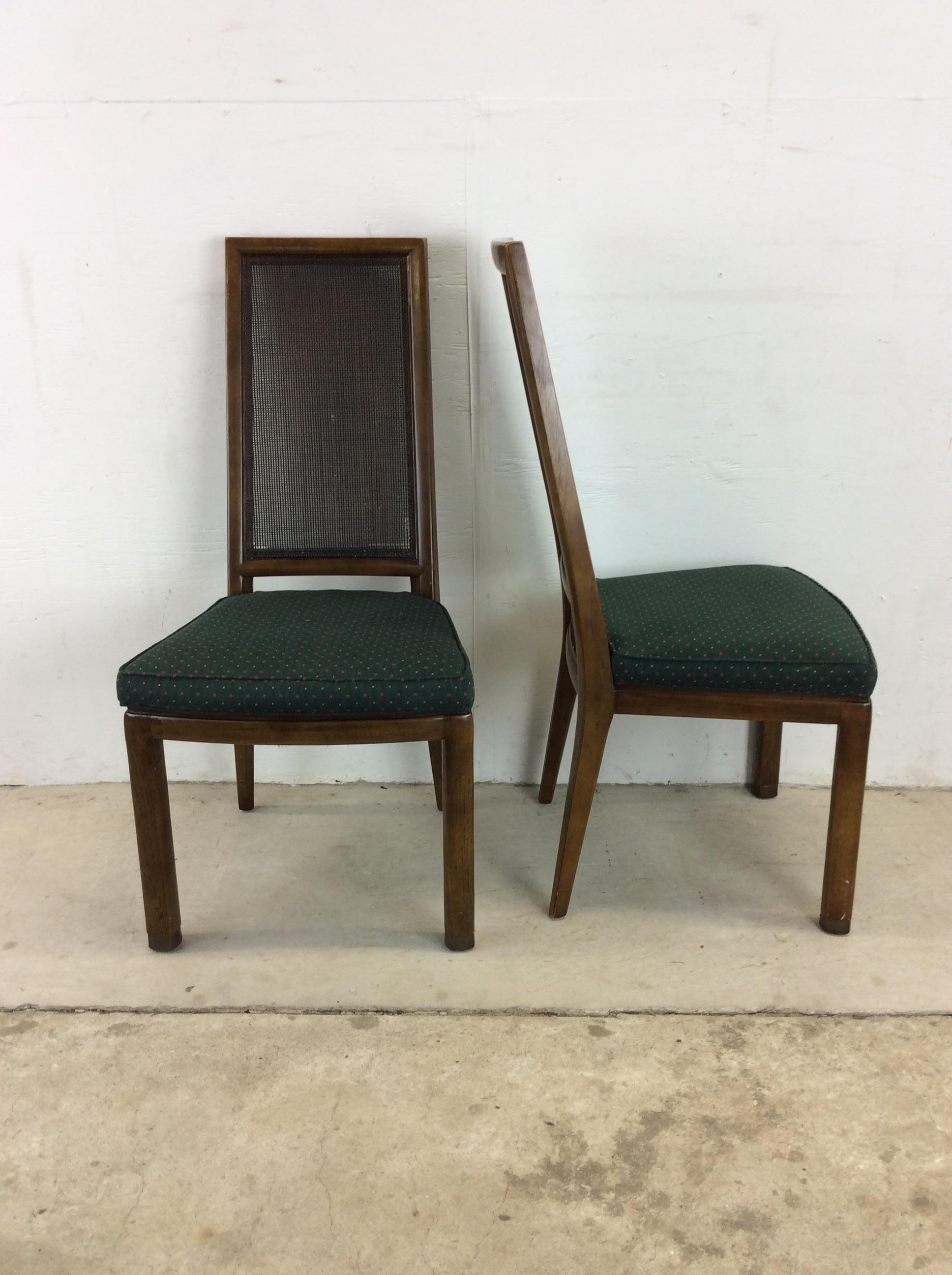 Set of 6 Midcentury Cane-Back Dining Chairs by Henredon  For Sale 4