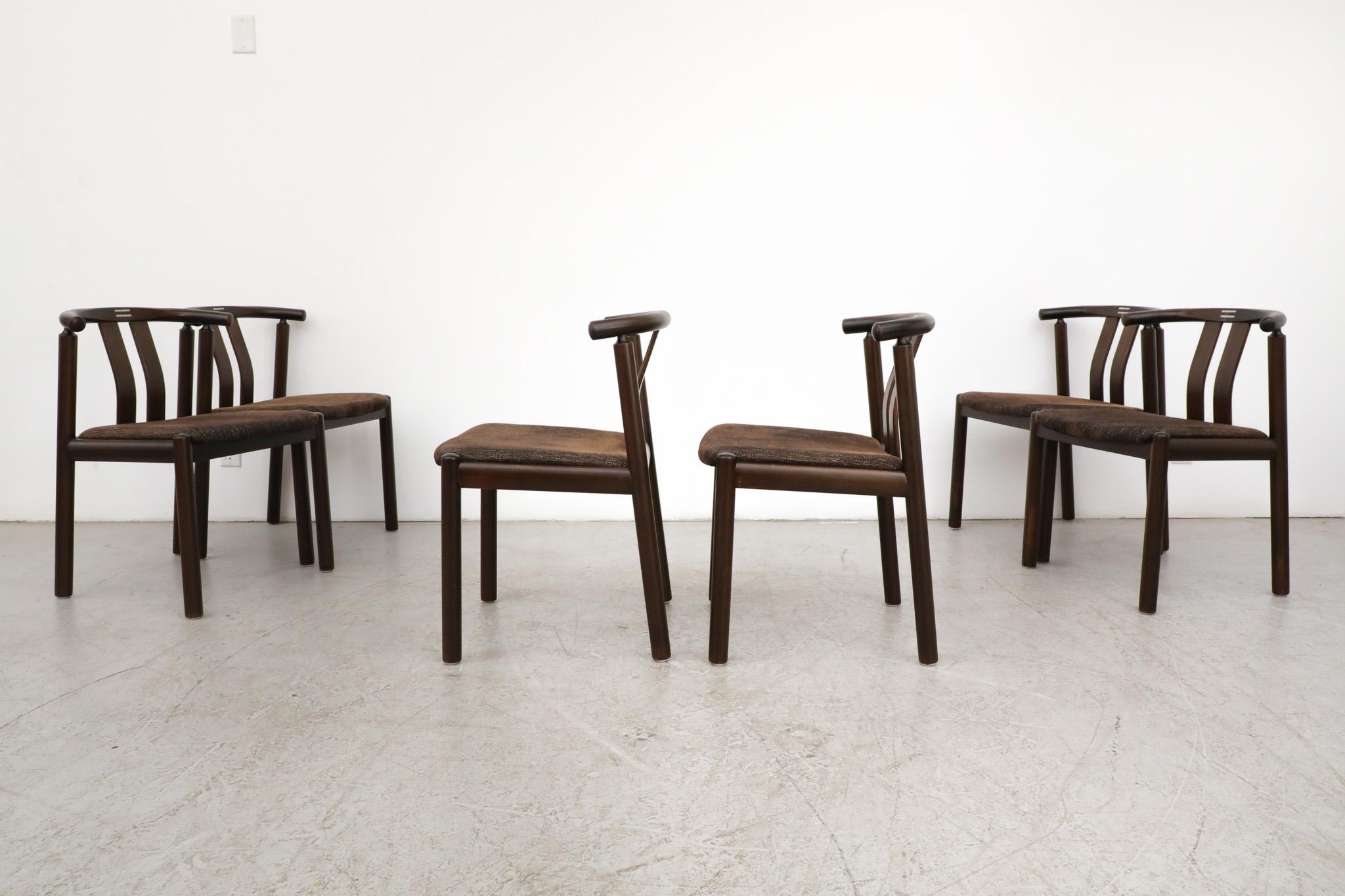 Fin du 20e siècle Ensemble de 6 chaises « Cléopâtre » du milieu du siècle dernier par Hans Frydendal pour Boltinge en vente