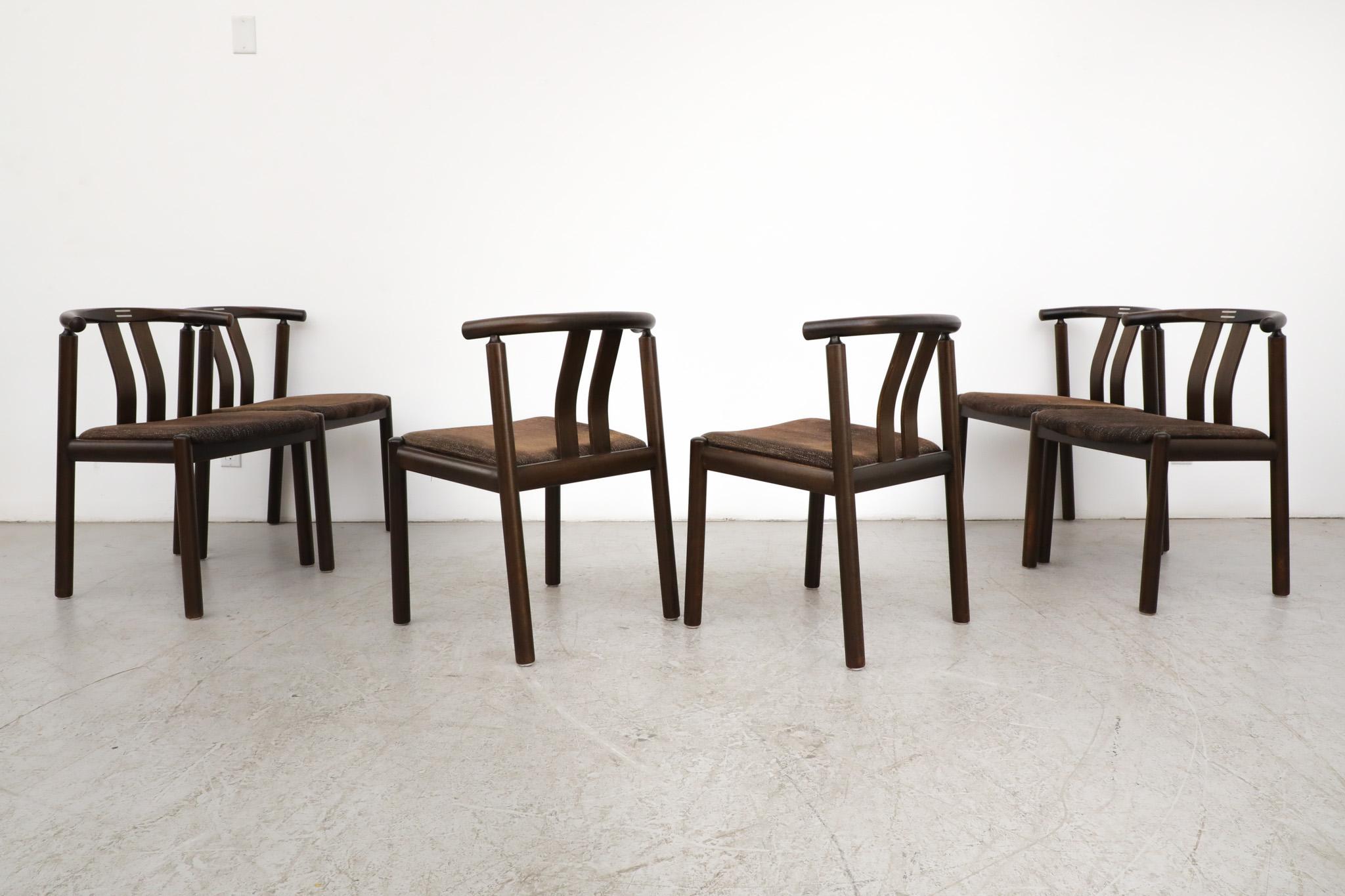 Tissu d'ameublement Ensemble de 6 chaises « Cléopâtre » du milieu du siècle dernier par Hans Frydendal pour Boltinge en vente