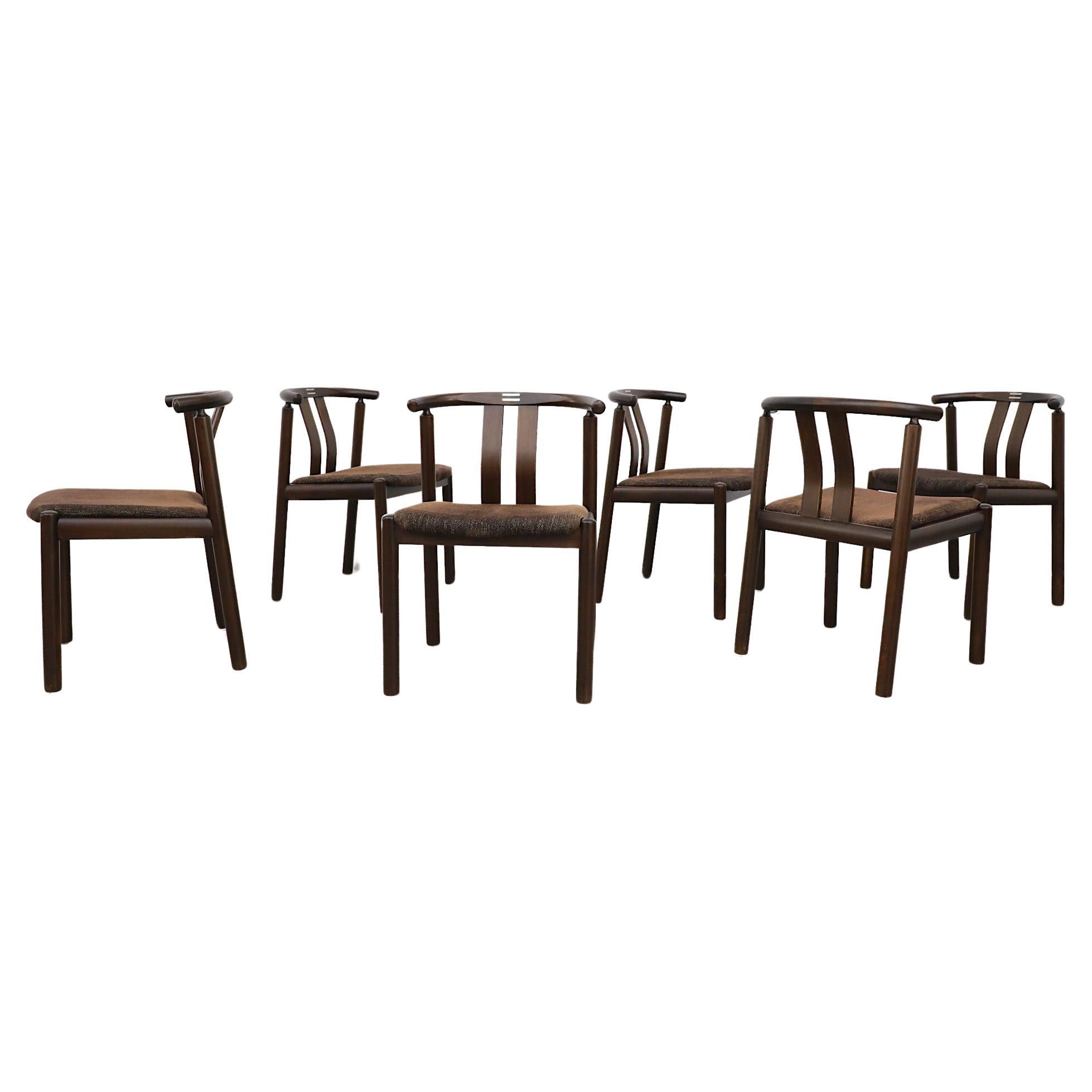 Ensemble de 6 chaises « Cléopâtre » du milieu du siècle dernier par Hans Frydendal pour Boltinge en vente