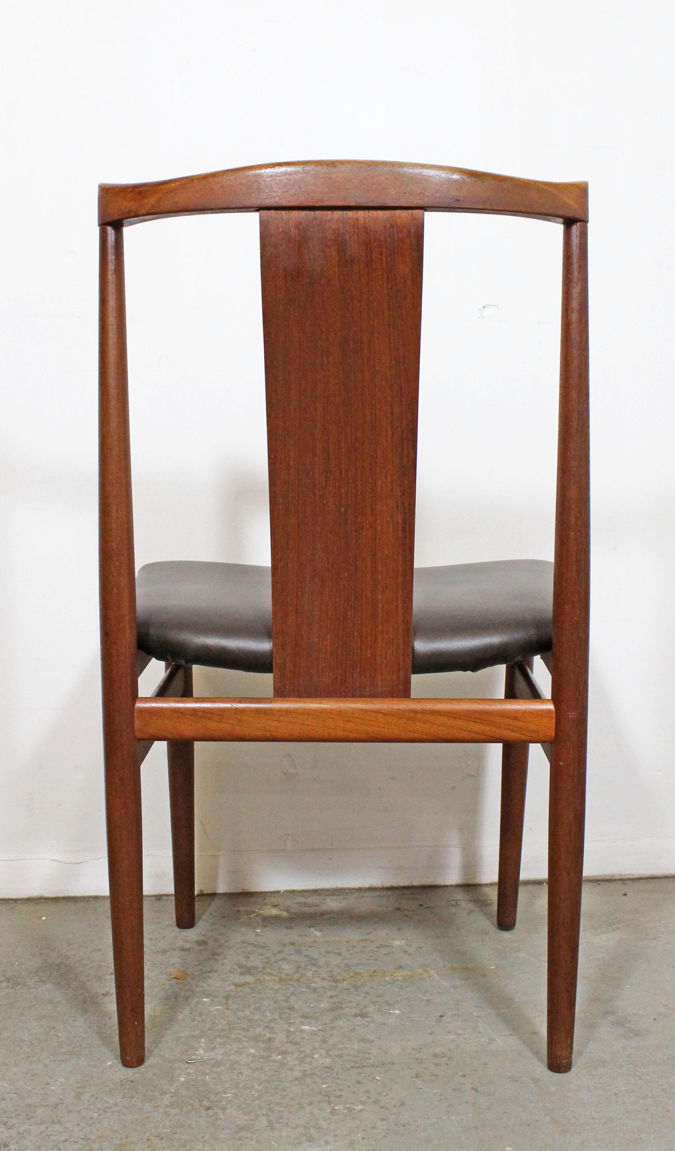 Set of 4 Mid Century Danish Modern Folke Ohlsson Style Teak Dining Chairs 1