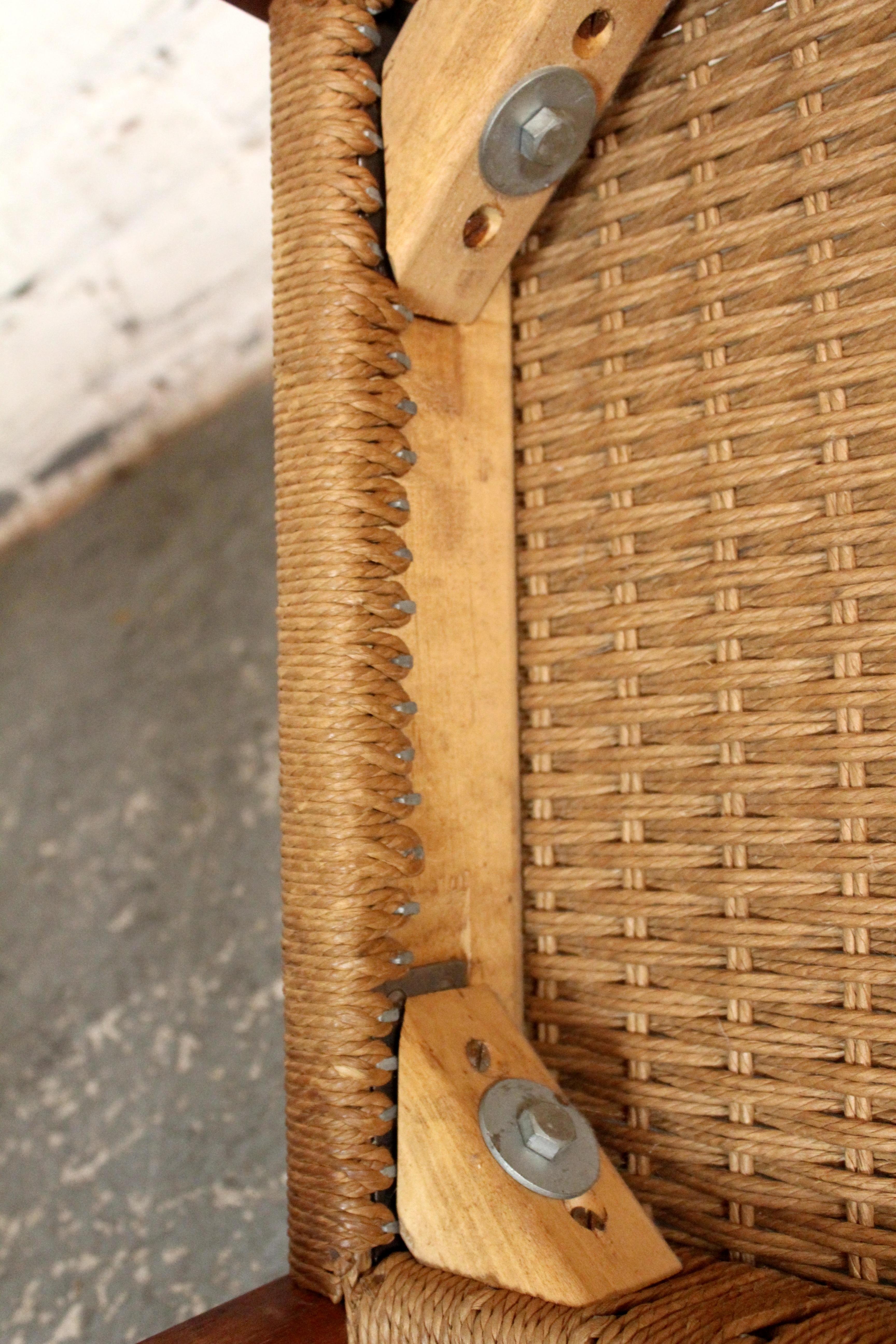 Set of 6 Mid-Century Danish Papercord 