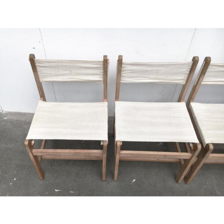 Danois Ensemble de 6 chaises de salle à manger Safari danoises du milieu du siècle par Peters Ole Schiønning en vente