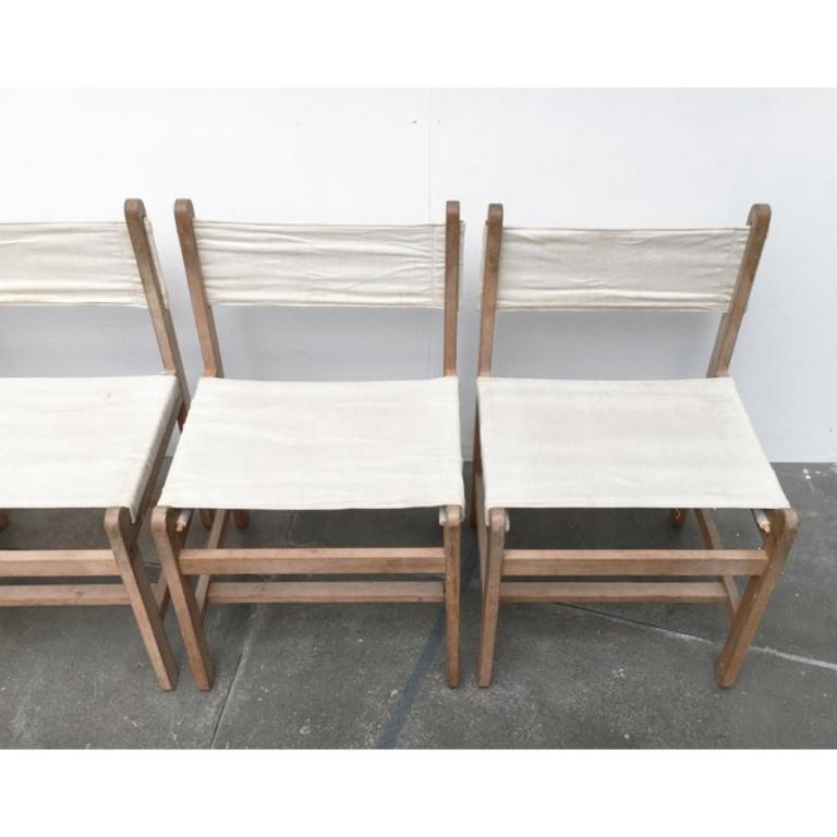 20ième siècle Ensemble de 6 chaises de salle à manger Safari danoises du milieu du siècle par Peters Ole Schiønning en vente