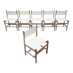 Set of 6 Mid-Century Danish Safari Dining Chairs by Peter Ole Schiønning