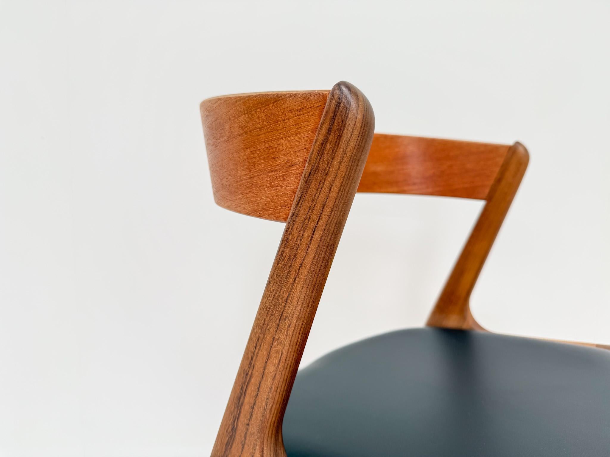 Set of 6 Mid-century Danish Teak Dining Chairs, Anderstrup Mobelfabrik Model 68 Bon état - En vente à BERKEL EN RODENRIJS, NL