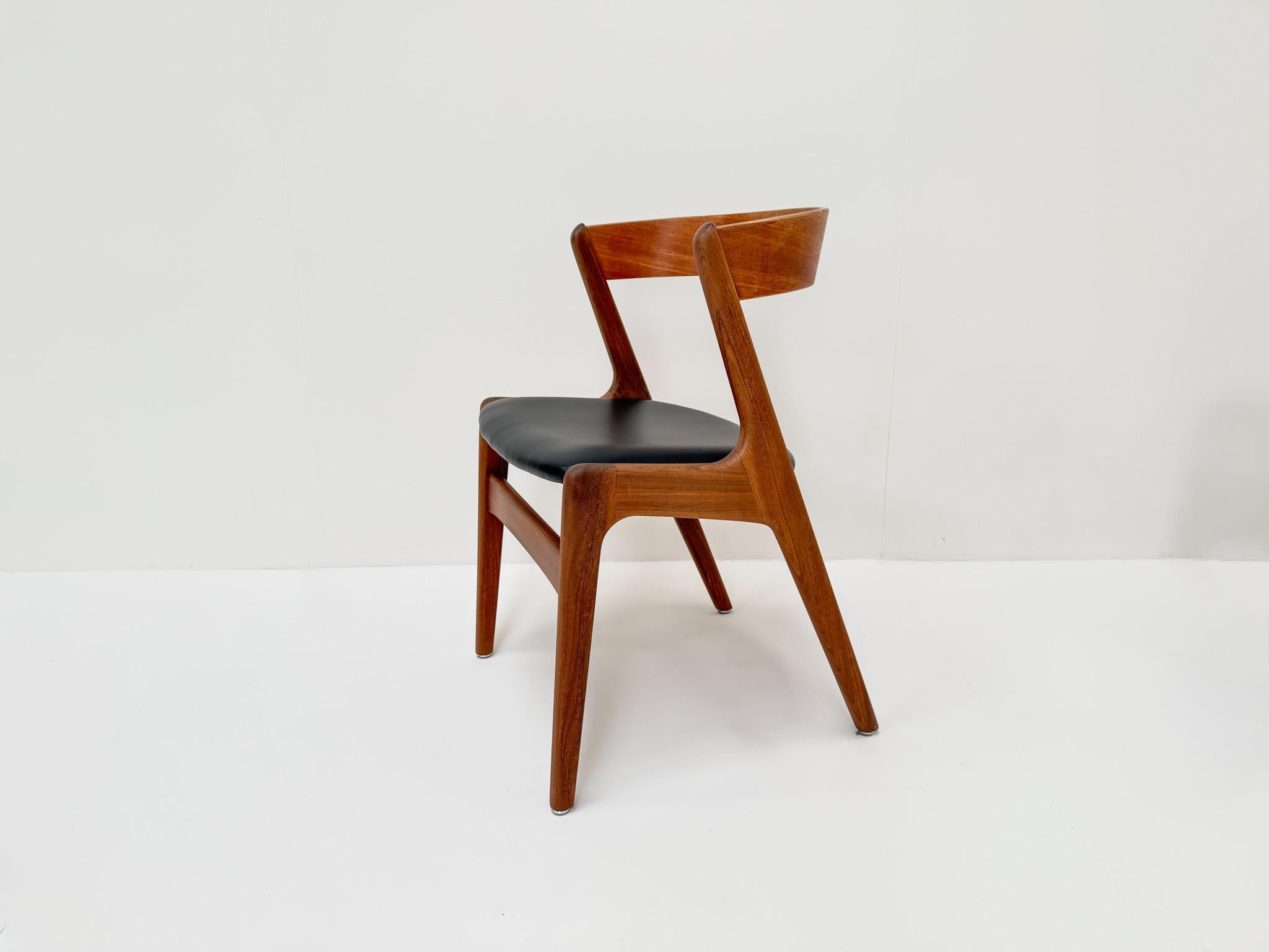 Set of 6 Mid-century Danish Teak Dining Chairs, Anderstrup Mobelfabrik Model 68 en vente 1