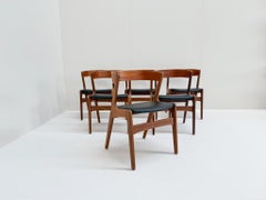 Set of 6 Mid-century Danish Teak Dining Chairs, Anderstrup Mobelfabrik Model 68