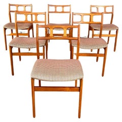Set of 6 Mid-Century Danish Teak Dining Chairs by D-Scan