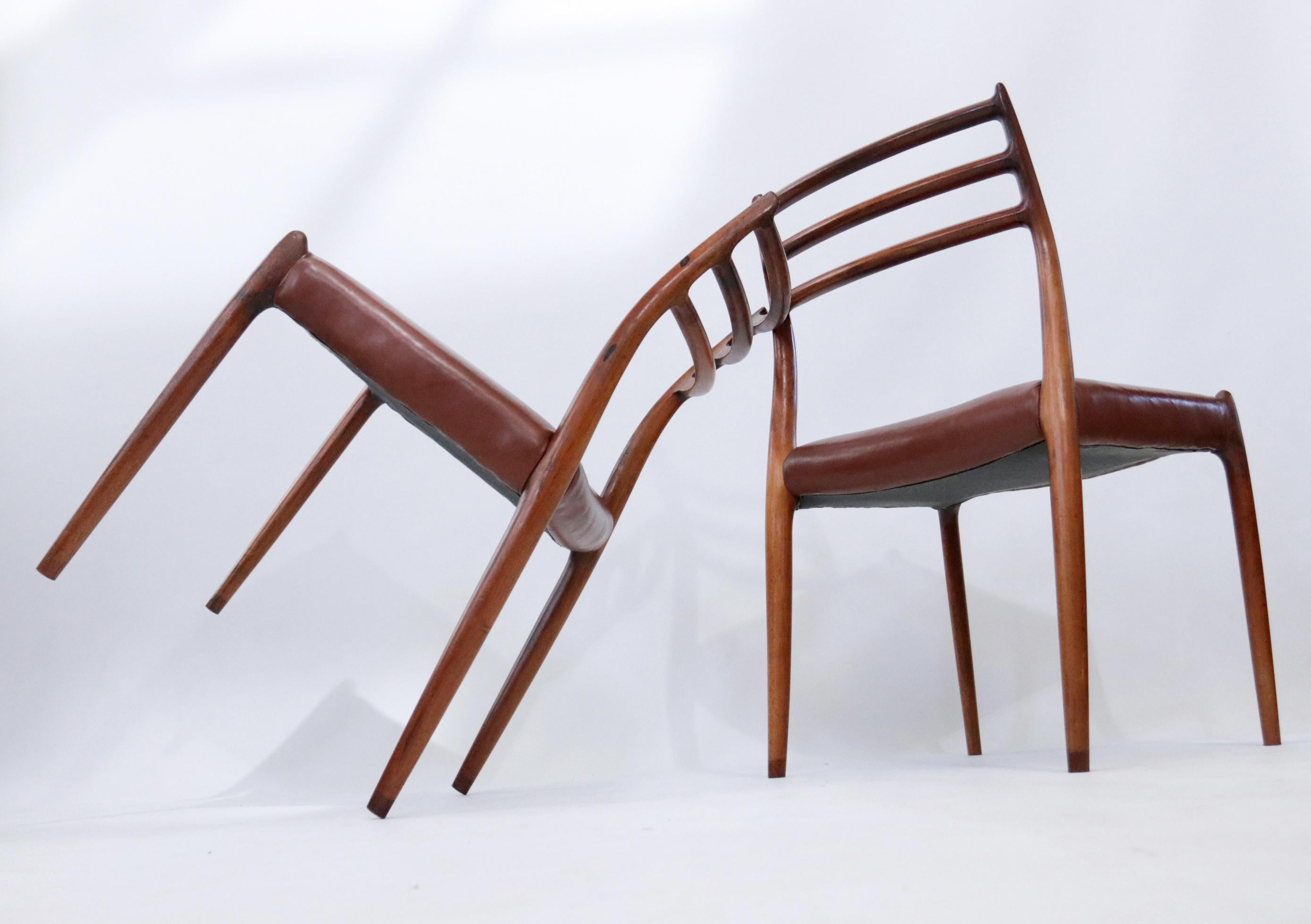 Set of 6 Mid-Century Design Niels Møller Model 78 Rosewood Dining Chairs 13