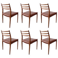 Set of 6 Mid-Century Design Niels Møller Model 78 Rosewood Dining Chairs