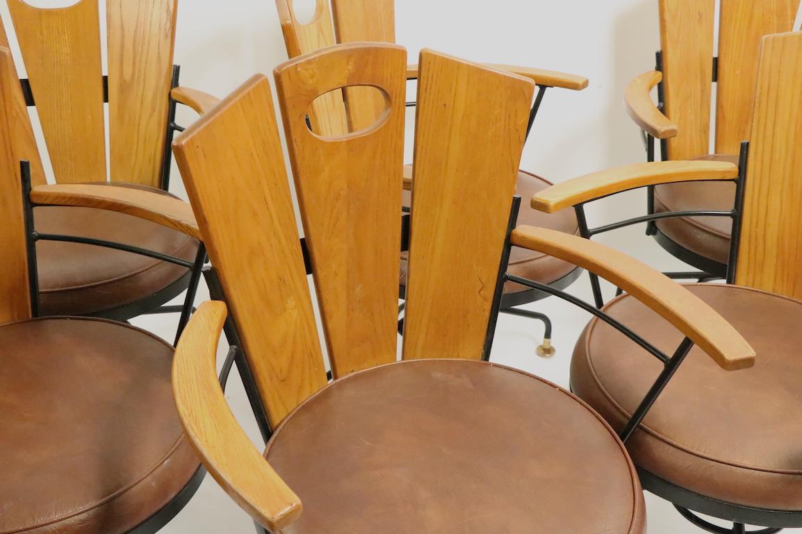 Ensemble de 6 fauteuils de salle à manger du milieu du siècle dernier par Richard McCarthy en vente 3
