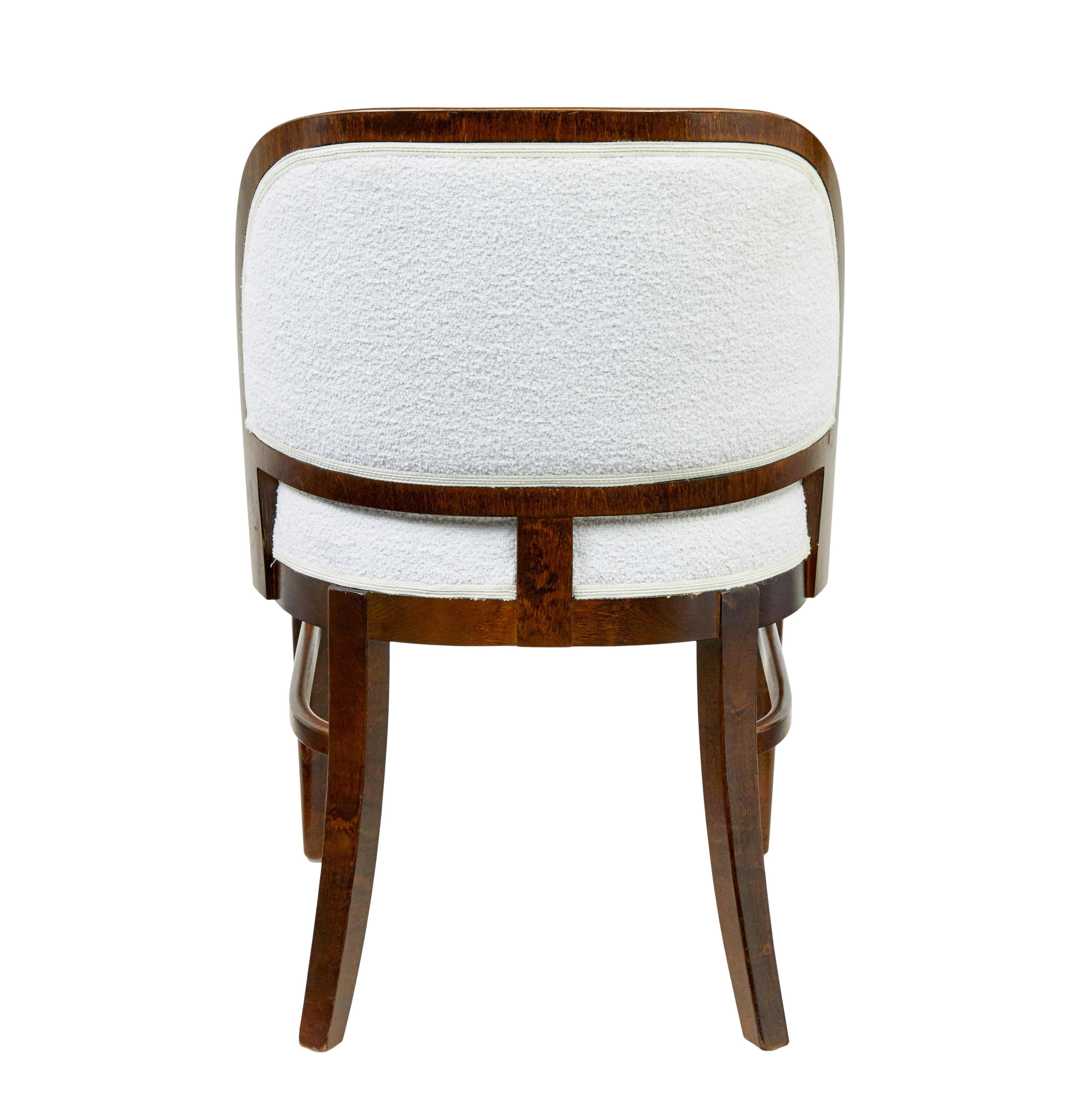 Finnish Set of 6 mid century dining chairs by Asko of Finland