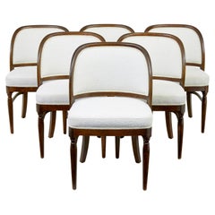 Juego de 6 sillas de comedor de mediados de siglo de Asko de Finlandia