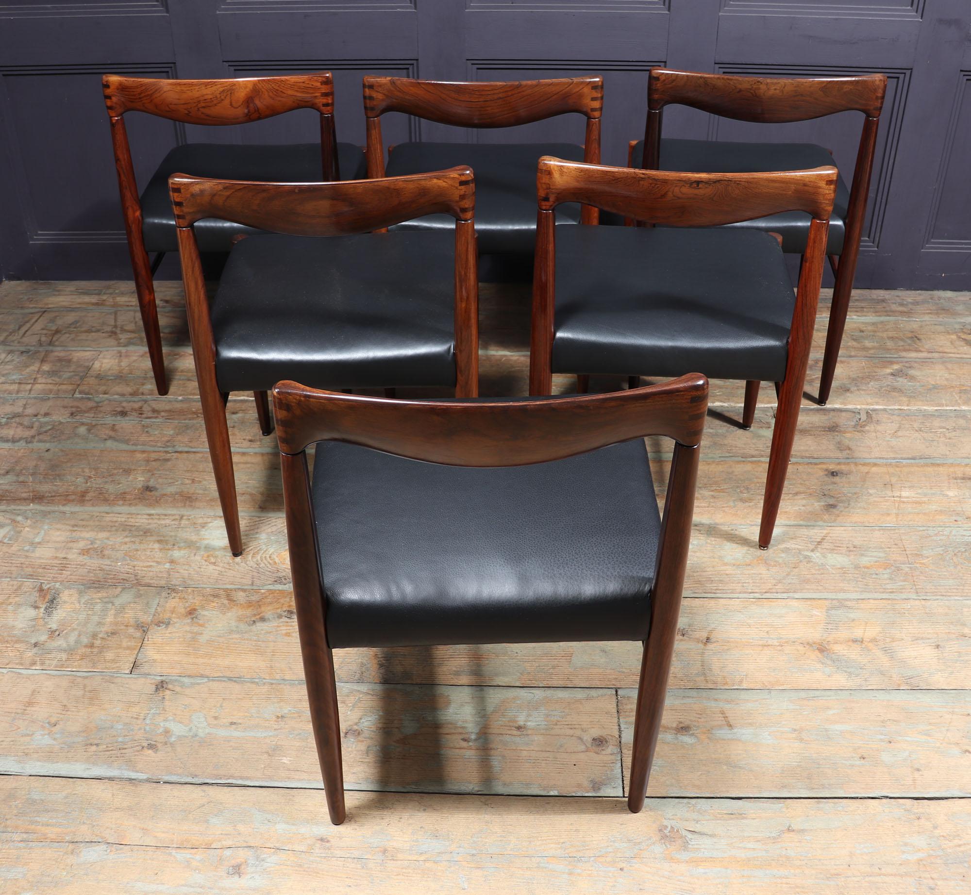 Set of 6 Mid Century Dining Chairs by Bramin 3