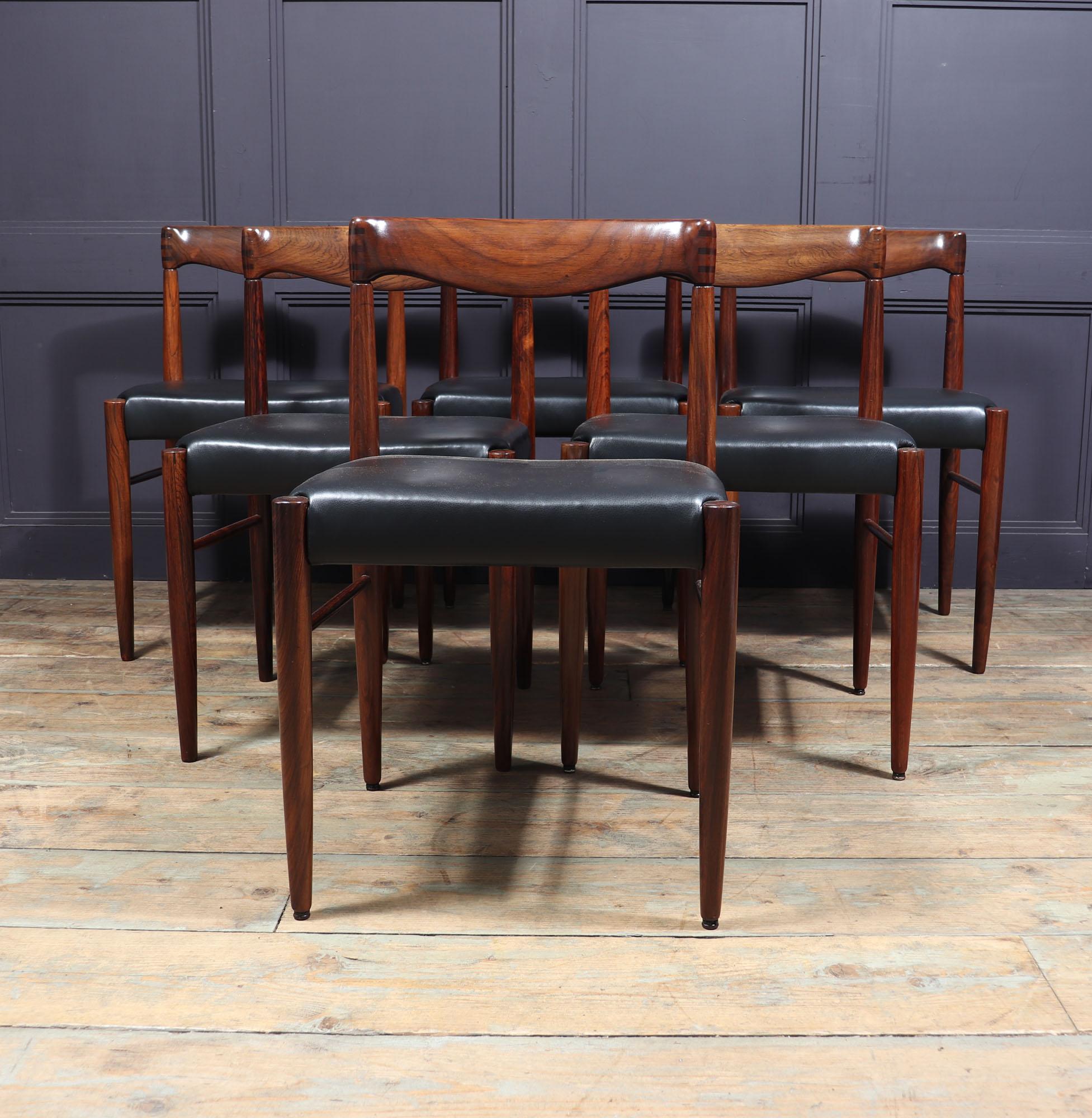 Set of 6 Mid Century Dining Chairs by Bramin 4