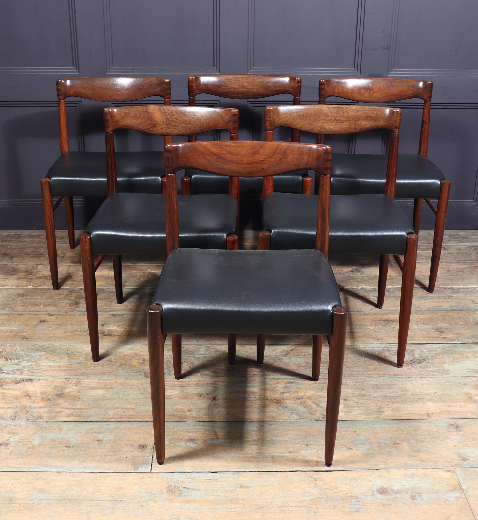 Set of 6 Mid Century Dining Chairs by Bramin 6