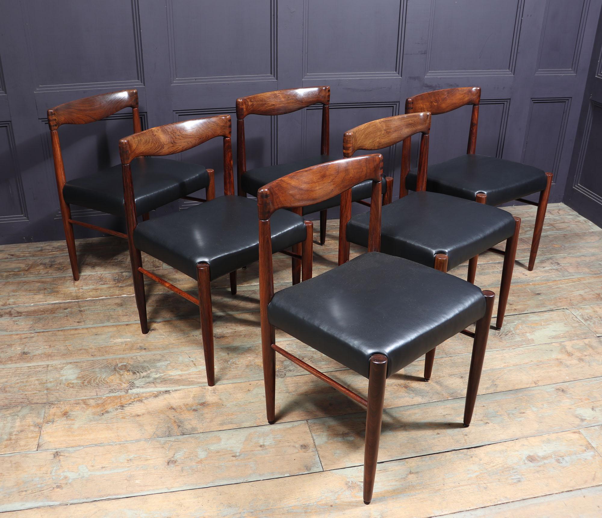 Mid-20th Century Set of 6 Mid Century Dining Chairs by Bramin