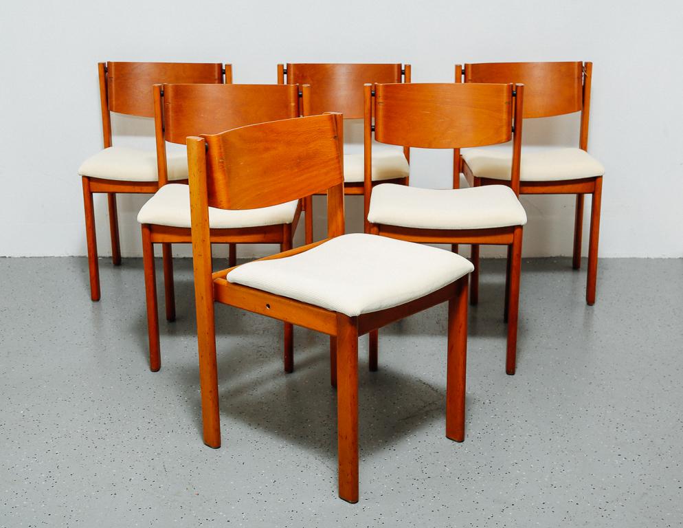 Mid-Century Modern Set of 6 Midcentury Dining Chairs