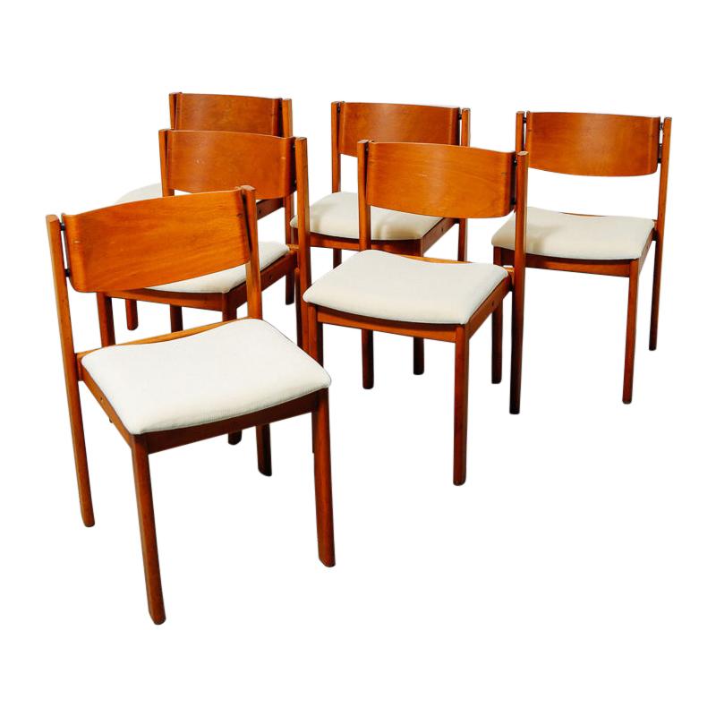 Set of 6 Midcentury Dining Chairs