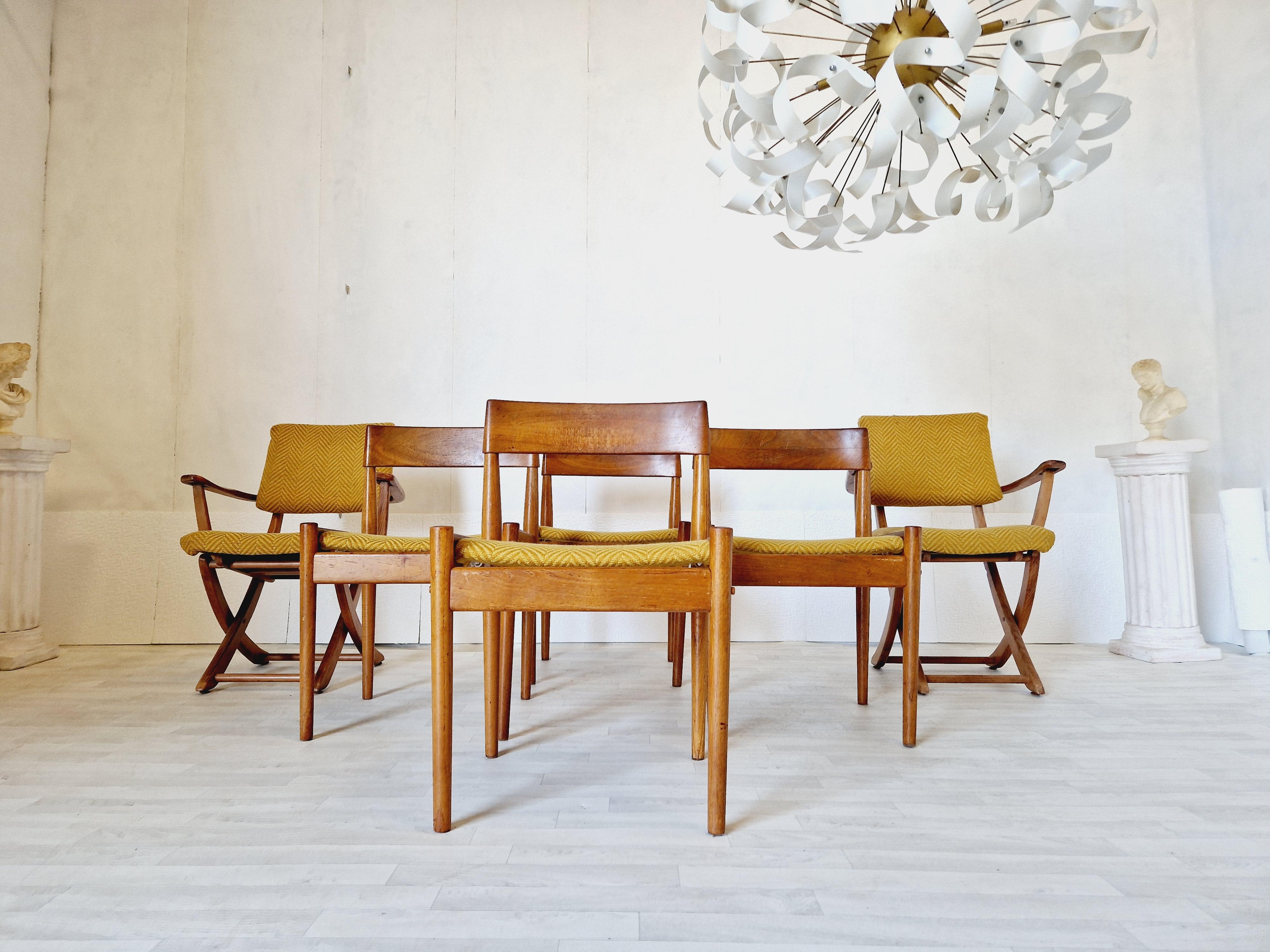 Ensemble de 6 chaises de salle à manger du milieu du siècle Grete Jalk pour Poul Jeppesen  en vente 5