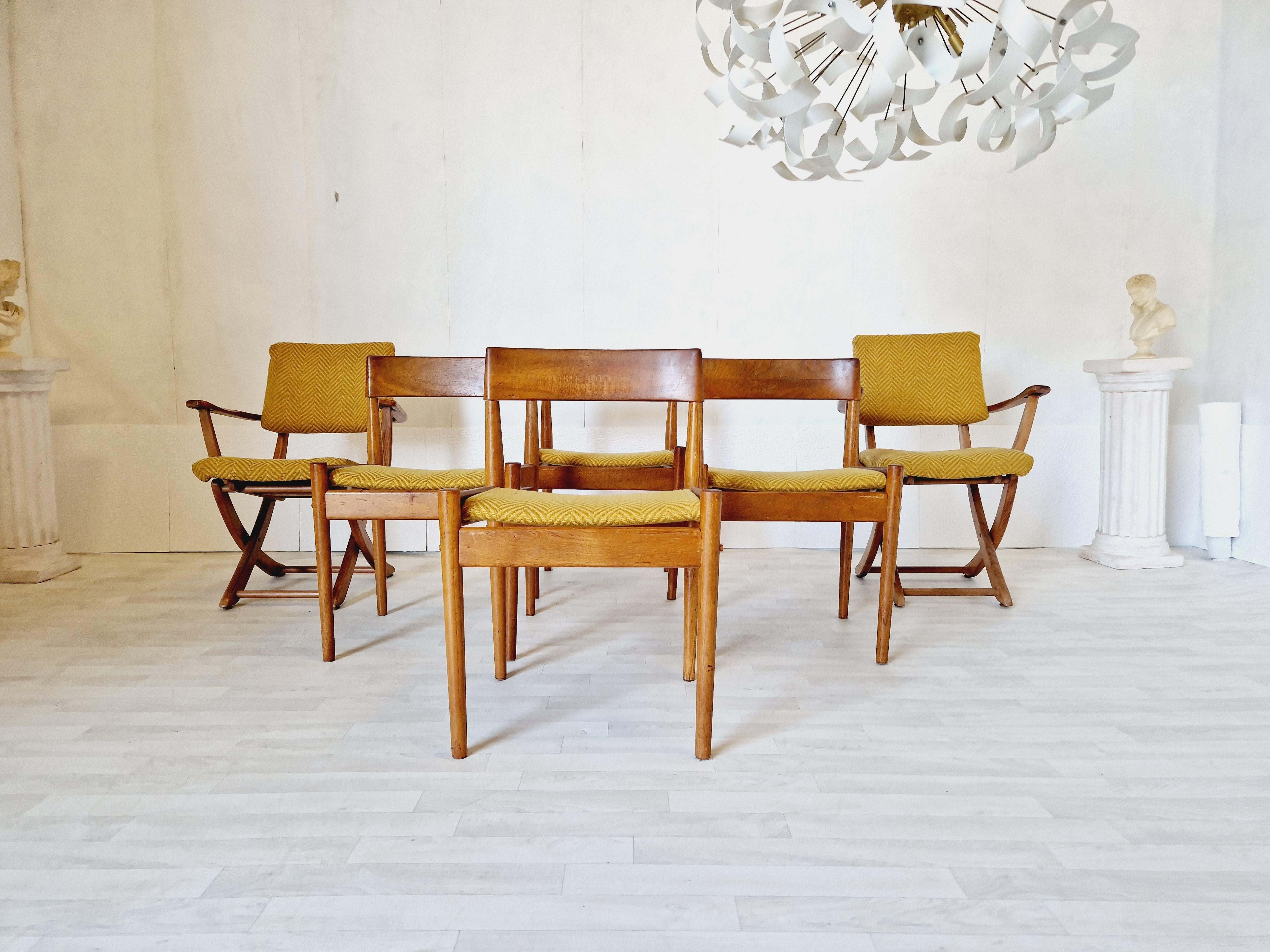 Ensemble de 6 chaises de salle à manger du milieu du siècle Grete Jalk pour Poul Jeppesen  en vente 6