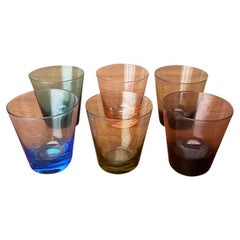 Set of 6 Mid-Century German Colourful Shot Glasses, 1960s