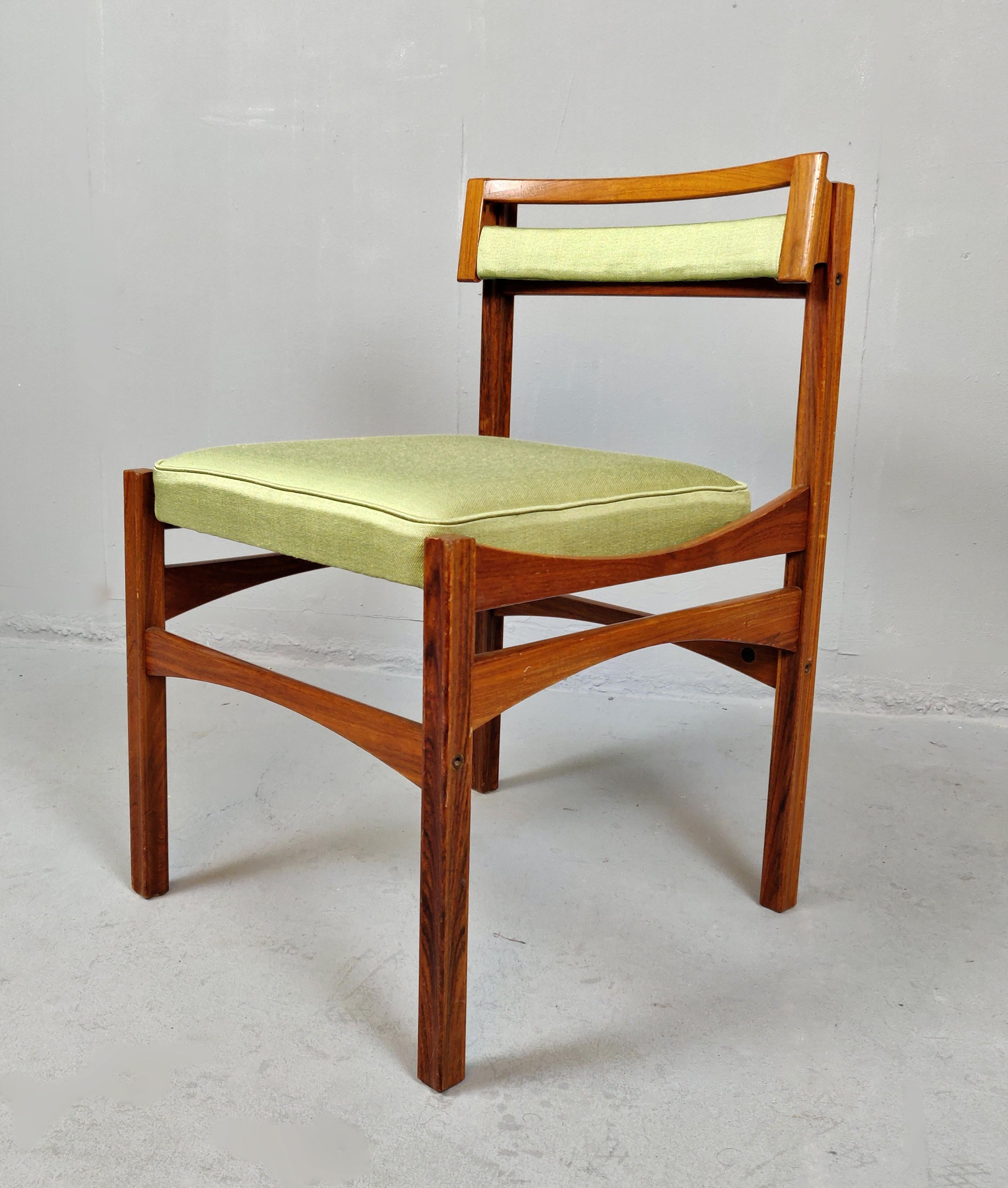 Set of 6 Midcentury Italian Chairs In Good Condition In Brussels, BE