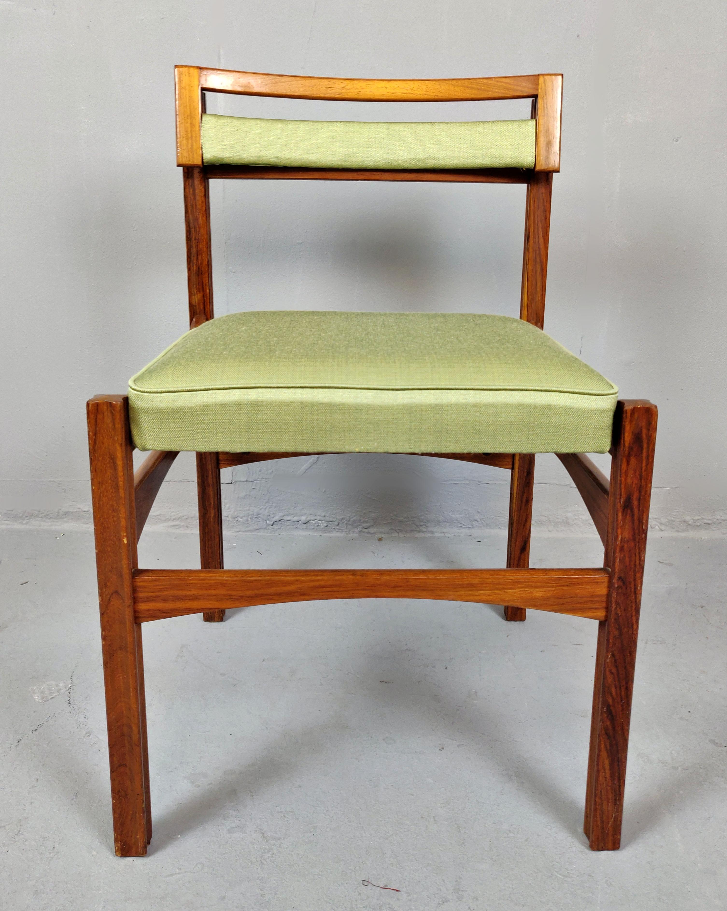 Upholstery Set of 6 Midcentury Italian Chairs