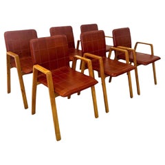 Set of 6 Mid Century Italian Dining Chairs by F.lli Saporiti 1960