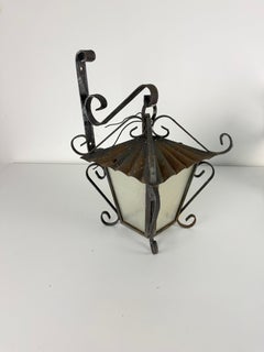 Set of 6 mid-century Italian wrought iron Wall Lamps, 1960s