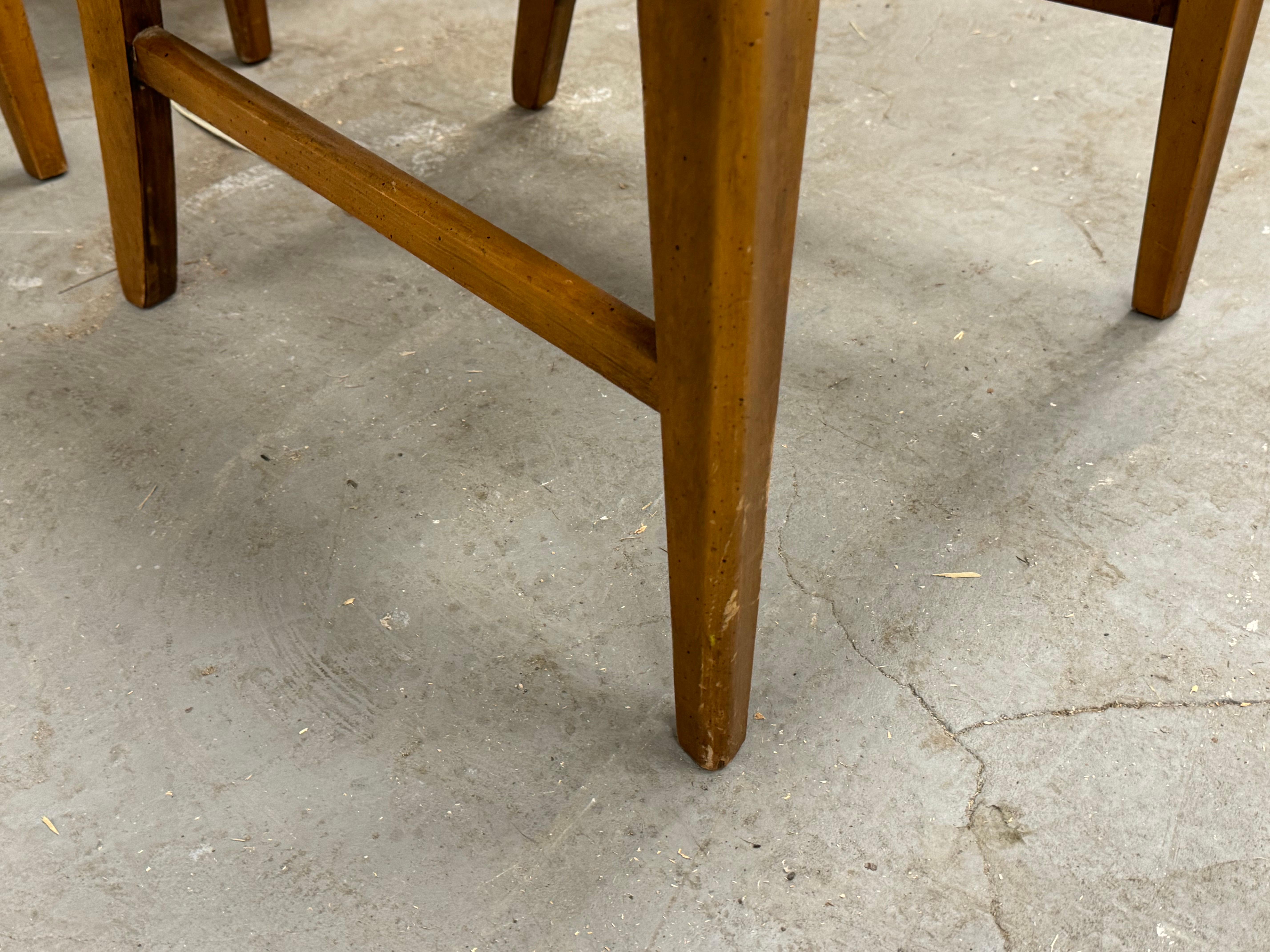 Set of 6 Mid-Century Modern Bassett Prestige Walnut Dining Chairs 11