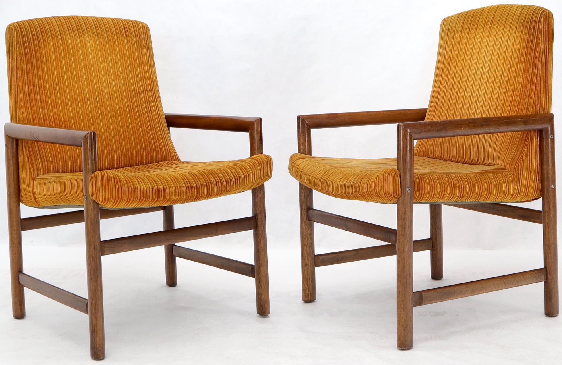 Rosewood Set of 6 Mid-Century Modern Dining Armchairs