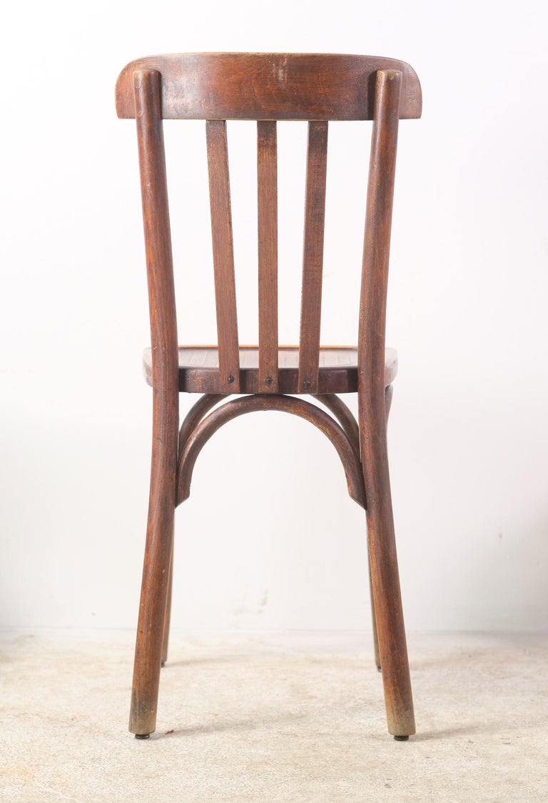 Set of 6 Mid-Century Modern Bentwood Bistro Chairs European Cafe  7