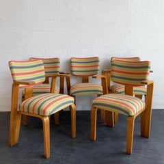 Set Of 6 Mid-Century Modern Bentwood Dining Chairs By Thonet