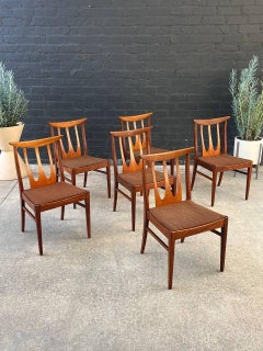 Set of 6 Mid-Century Modern “Brasilia” Sculpted Teak Dining Chairs by G-Plan