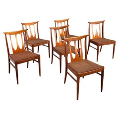 Set of 6 Mid-Century Modern “Brasilia” Sculpted Teak Dining Chairs by G-Plan