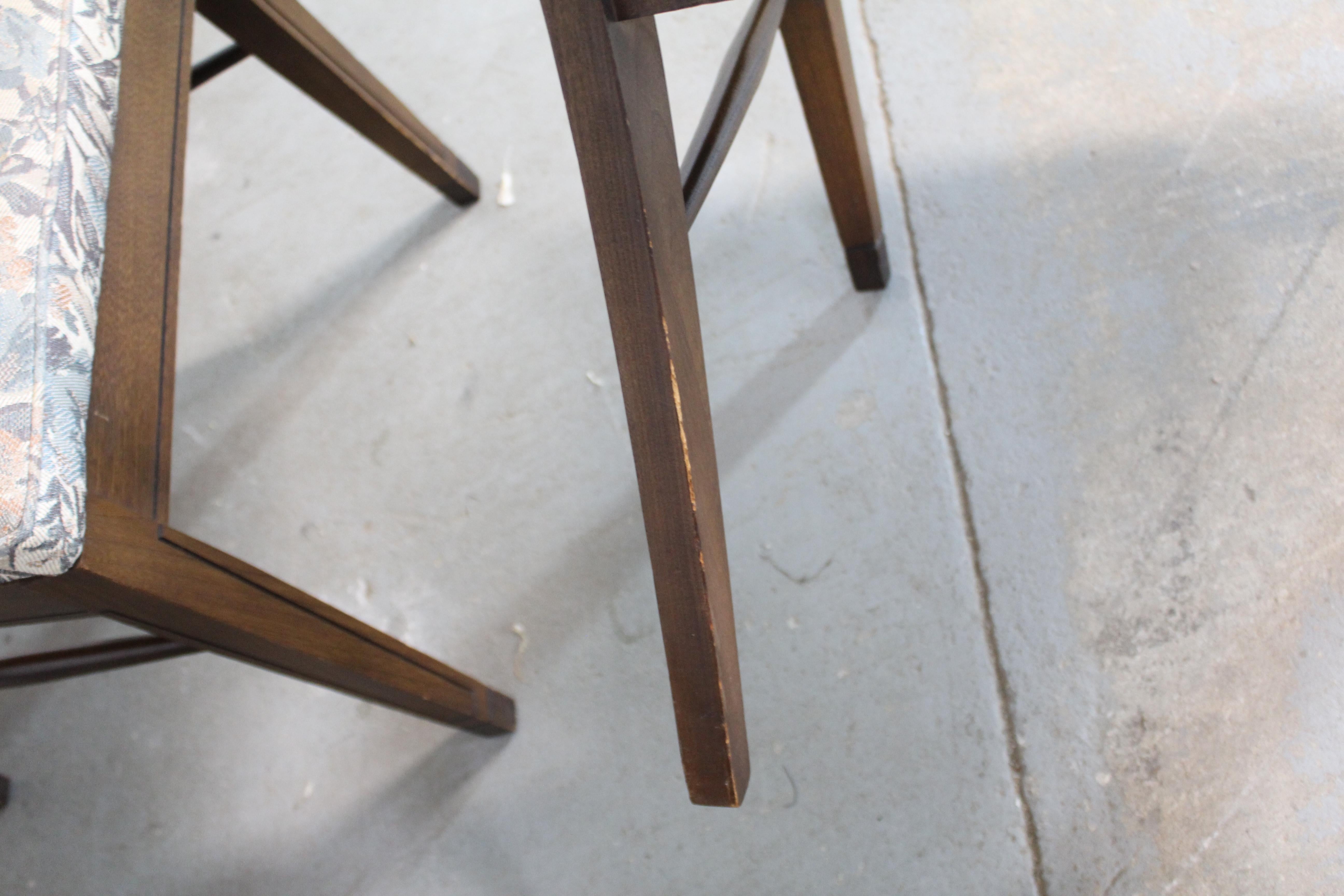 Set of 6 Mid-Century Modern Broyhill Emphasis Walnut Dining Chairs 5
