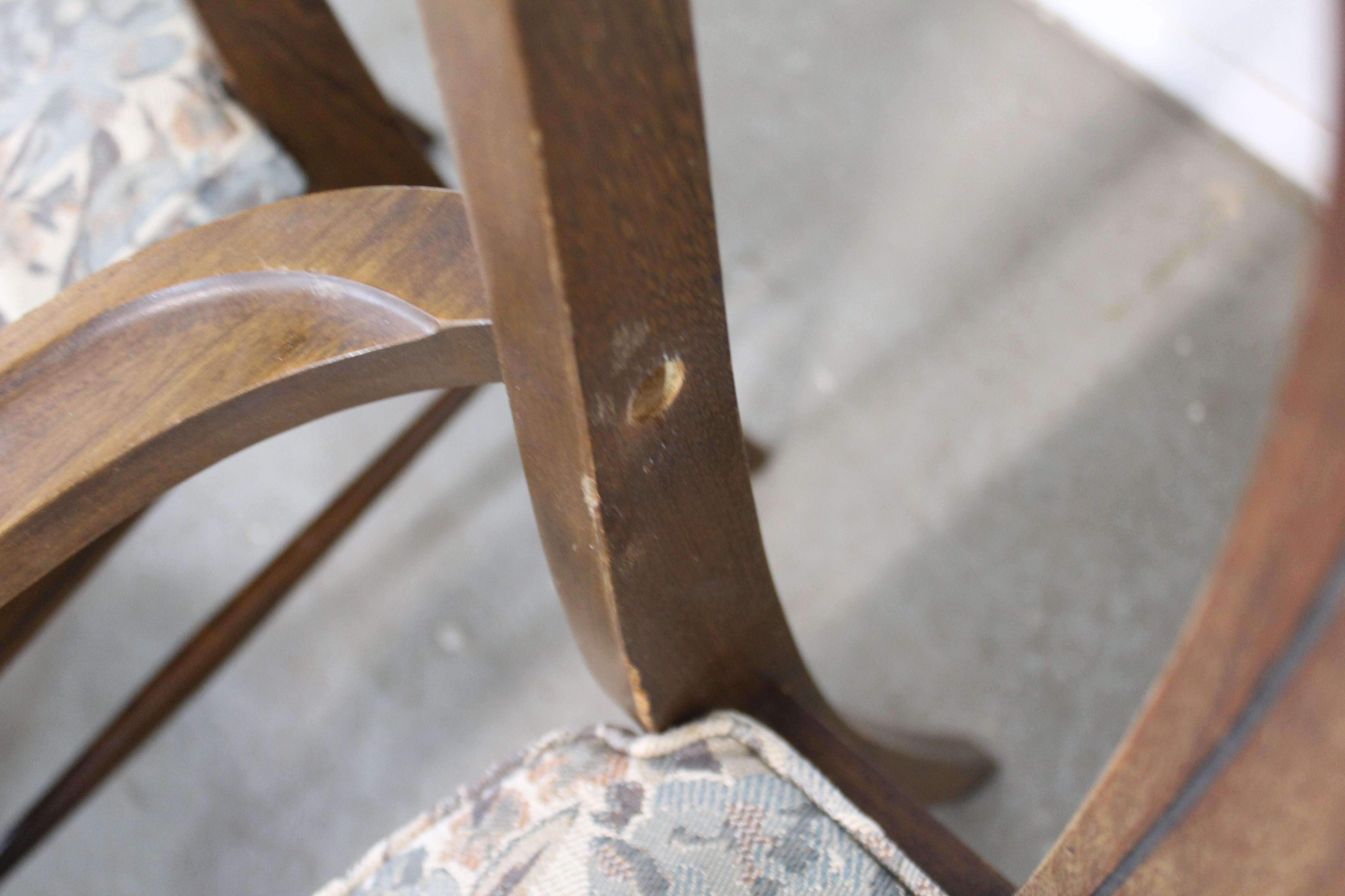 Set of 6 Mid-Century Modern Broyhill Emphasis Walnut Dining Chairs 10