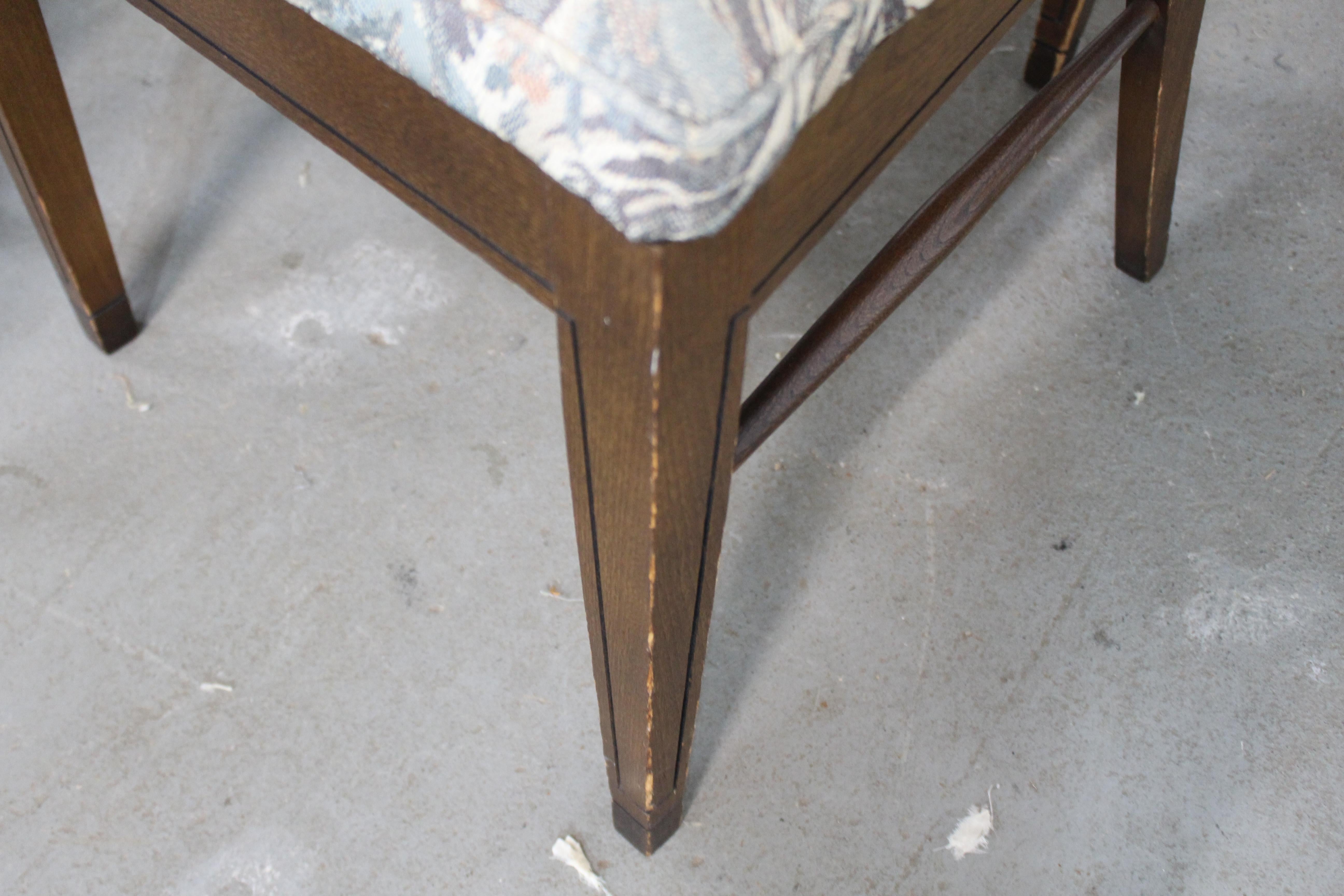 Set of 6 Mid-Century Modern Broyhill Emphasis Walnut Dining Chairs 2